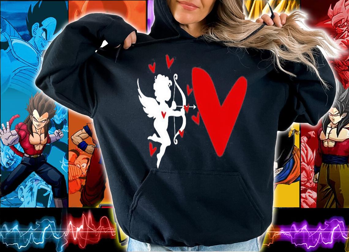 Valentine Cupid Shot My Heart With Love T-Shirt t-shirt hoodie