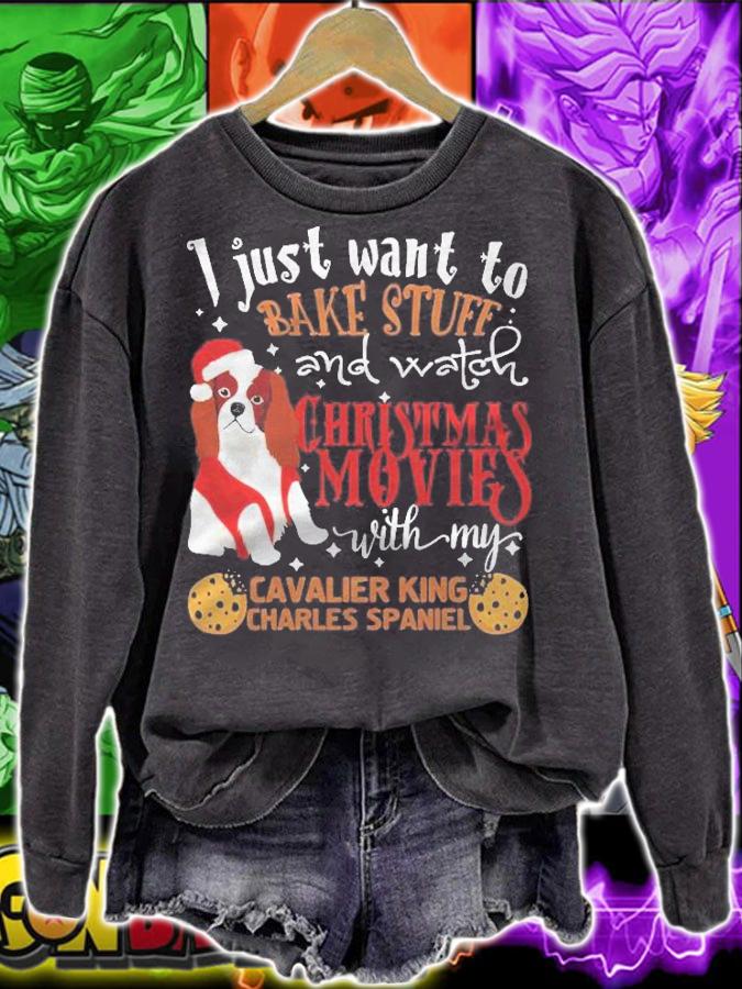 Watch Christmas Movies With My Cavalier King Charles Shirt t-shirt sweatshirt