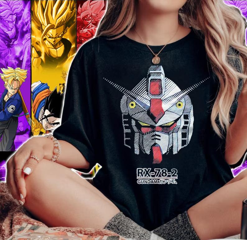 Gundam Rx 78 head T-shirt t-shirt woman shirt
