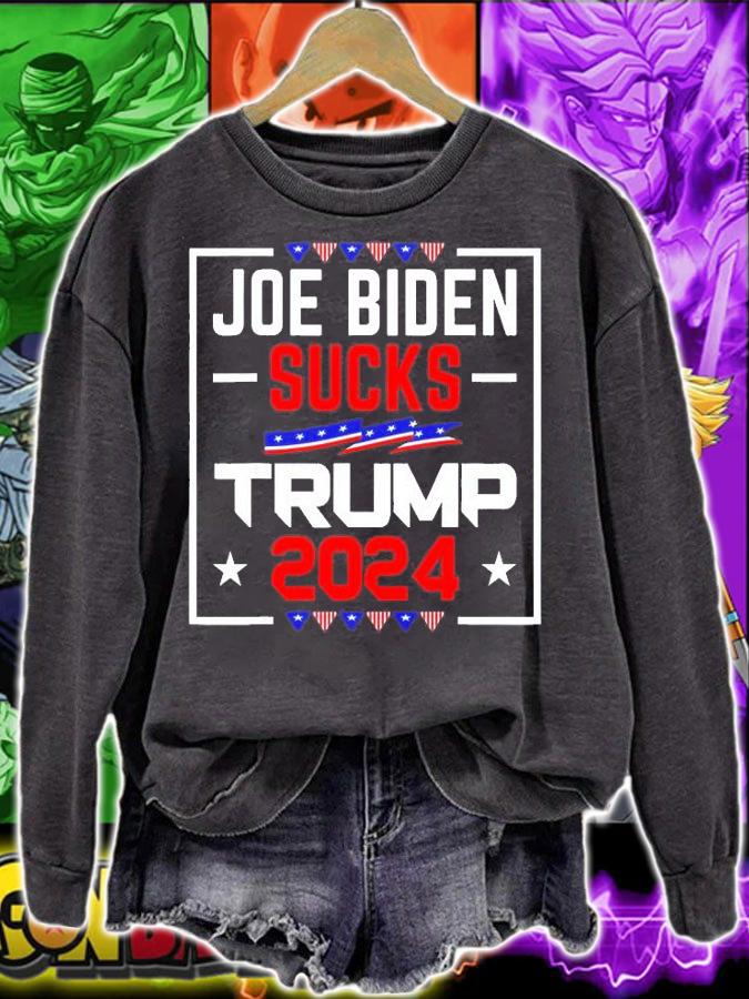 Joe Biden Sucks Trump 2024 President Political Election T-Shirt t-shirt sweatshirt