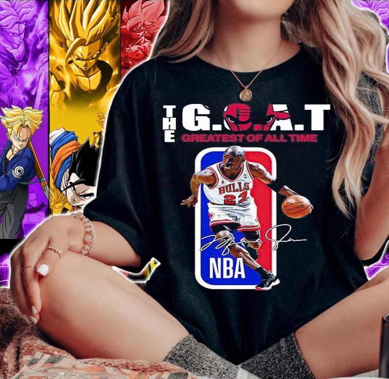 Michael Jordan Thne GOAT greatest of all time signature shirt t-shirt woman shirt