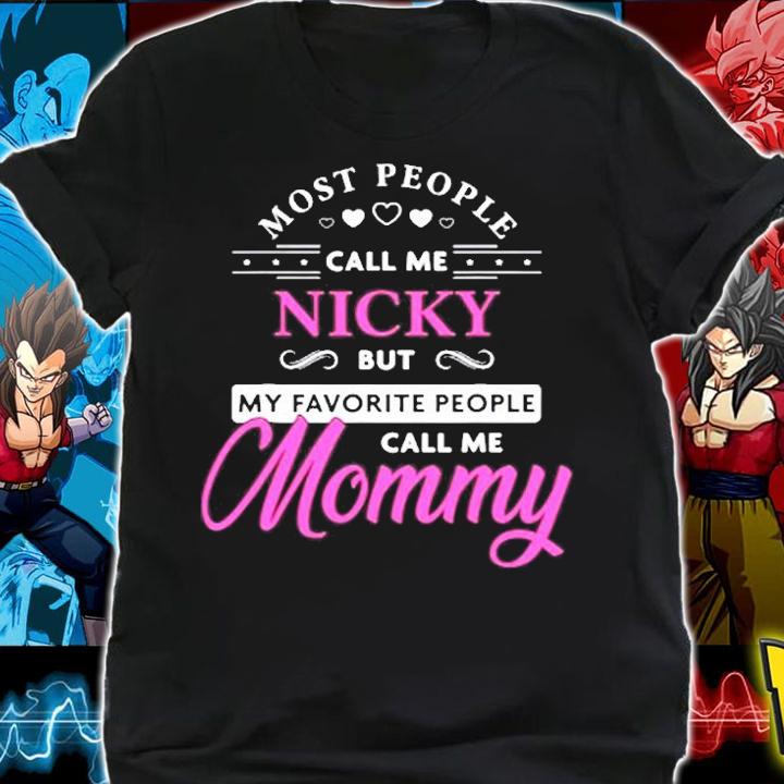 Nicky Name Gift Personalized Mommy T-Shirt t-shirt