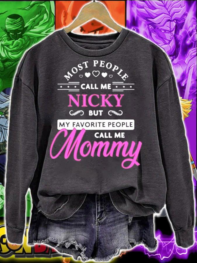 Nicky Name Gift Personalized Mommy T-Shirt t-shirt