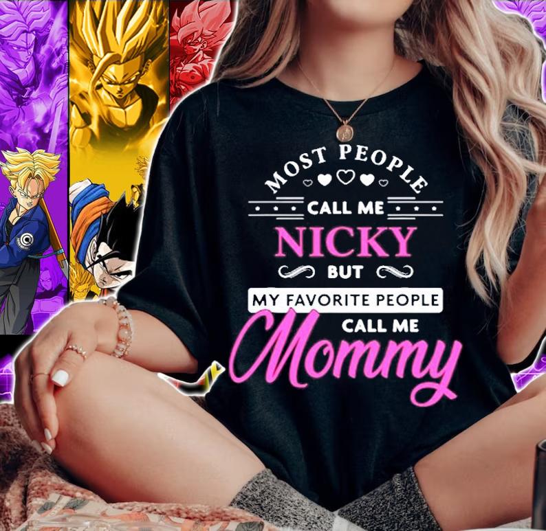 Nicky Name Gift Personalized Mommy T-Shirt t-shirt