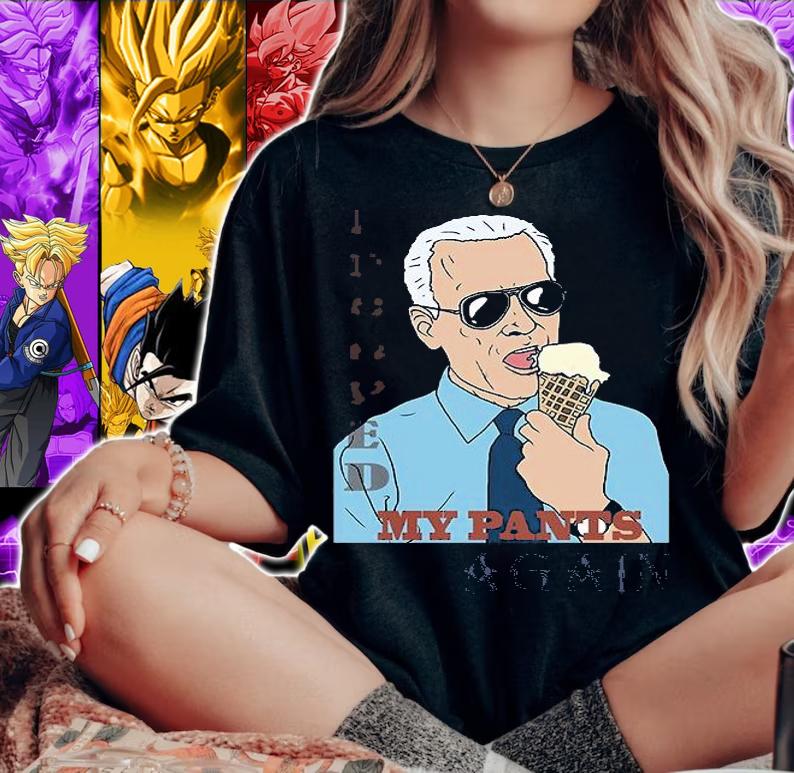 Poopy Pants Biden Funny Conservative Biden Cream T-Shirt t-shirt woman shirt