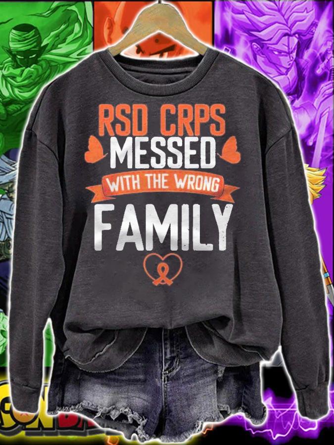 Rsd Crps Messed Wrong Family Orange Ribbon Awareness Shirt t-shirt sweatshirt