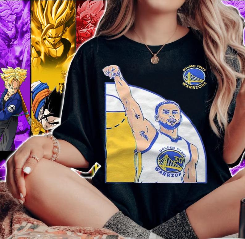 Stephen Curry Golden State Warriors character T-shirt t-shirt