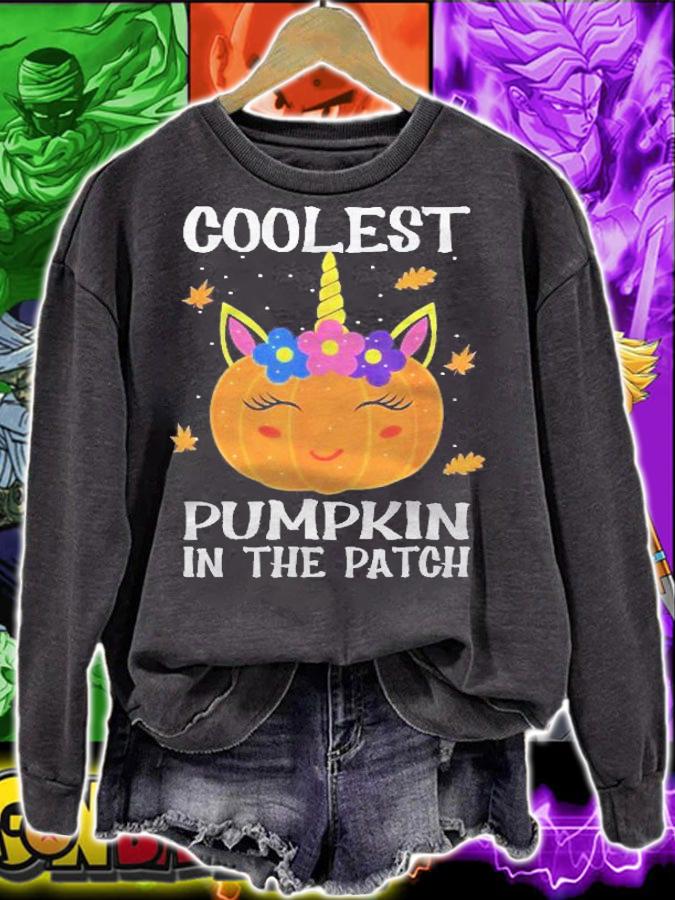 Coolest Pumpkin In The Patch Unicorn Fall Halloween Kids Shirt t-shirt