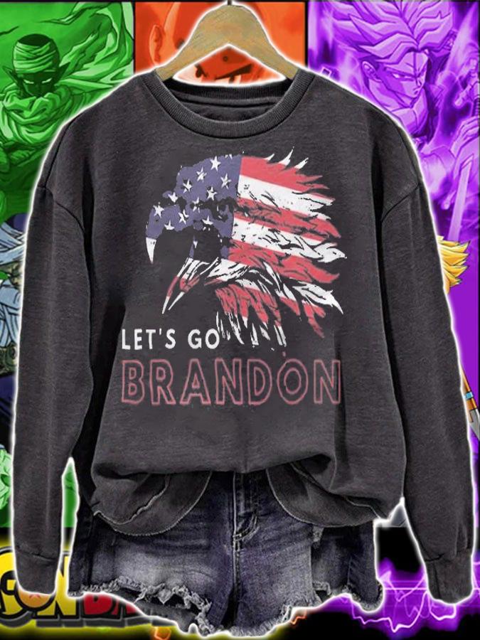 FJB Let's Go Brandon Eagle USA Flag FJB T-Shirt t-shirt sweatshirt