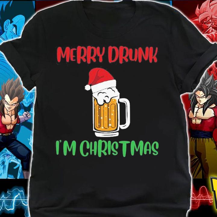 Merry Drunk Im Christmas, Funny Santa, Funny Christmas, Santa Claus T-Shirt t-shirt shirt