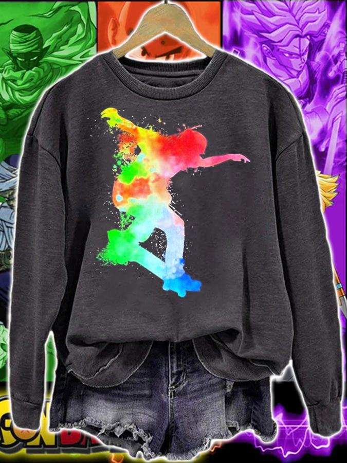 Skateboard Skateboarder Watersplash Skater  Skateboarding T-Shirt t-shirt sweatshirt