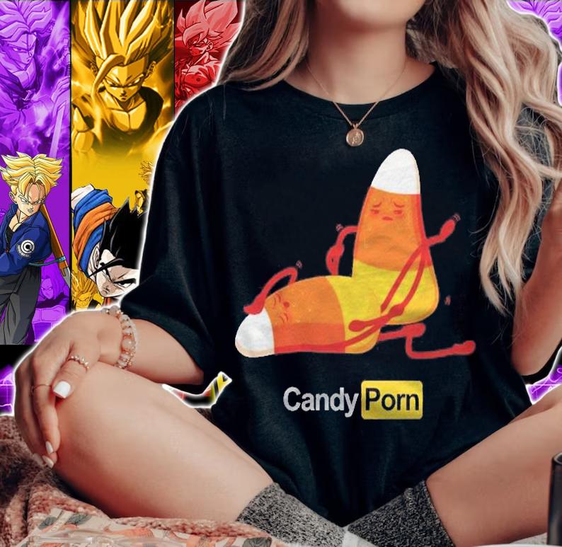 Candy Porn Corn Pun Porn Star Funny Halloween Costume Gift Shirt t-shirt