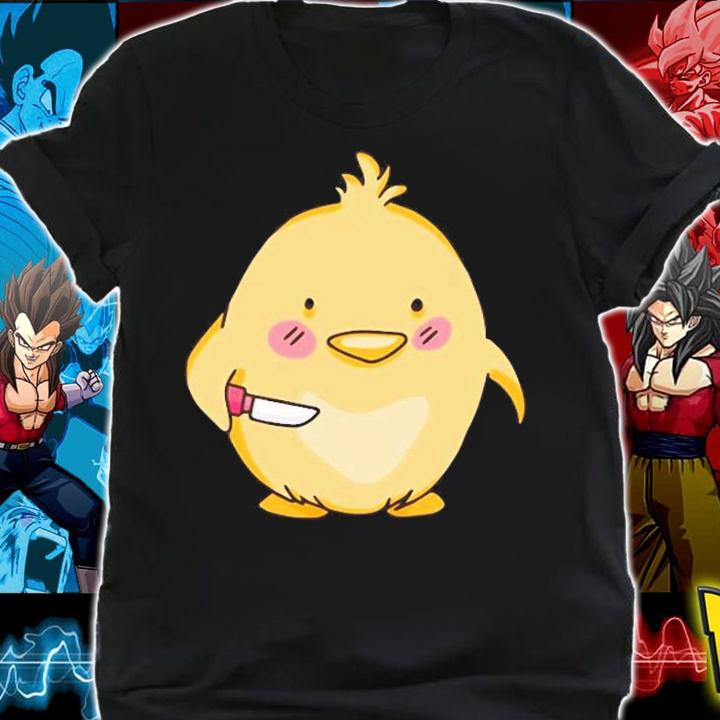 Cute Baby Chick With Knife T-Shirt t-shirt shirt