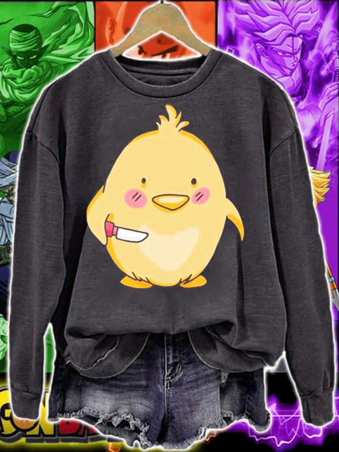 Cute Baby Chick With Knife T-Shirt t-shirt sweatshirt