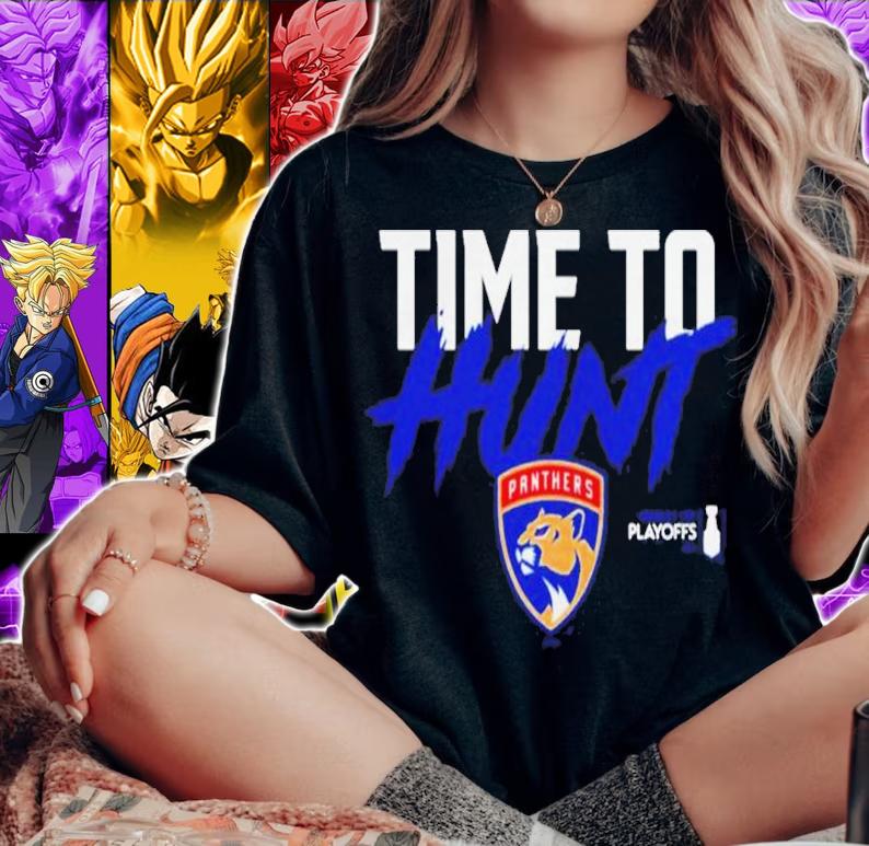Florida Panthers 2022 Stanley Cup Playoffs Slogan Time To Hunt shirt t-shirt woman shirt