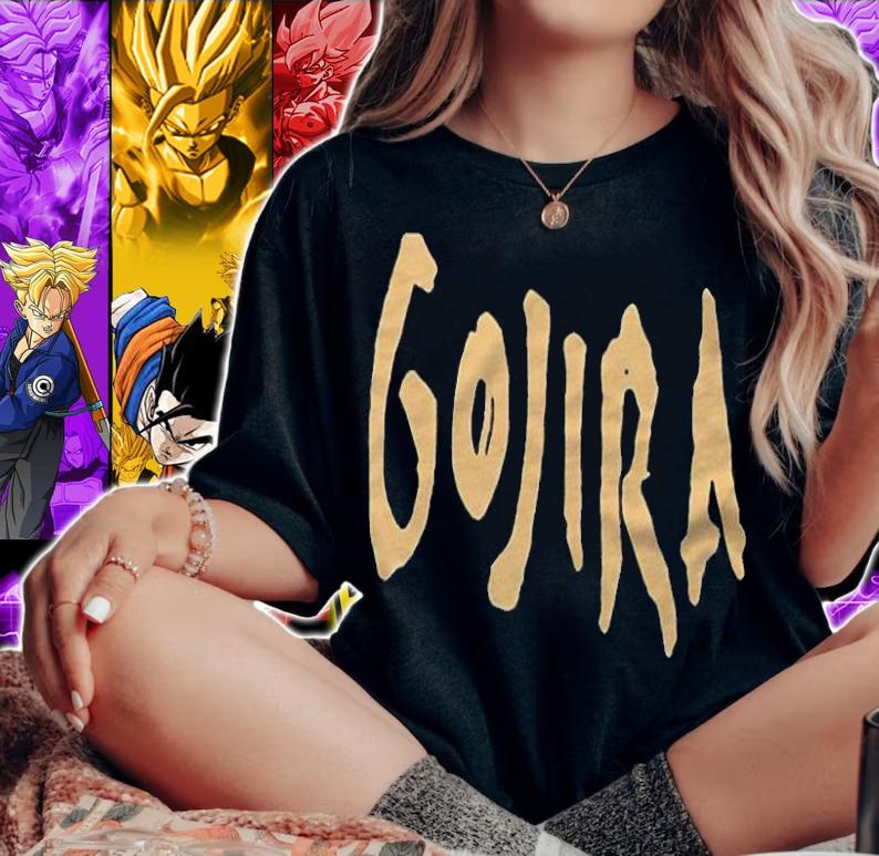 Gojira logo text T-shirt t-shirt woman shirt