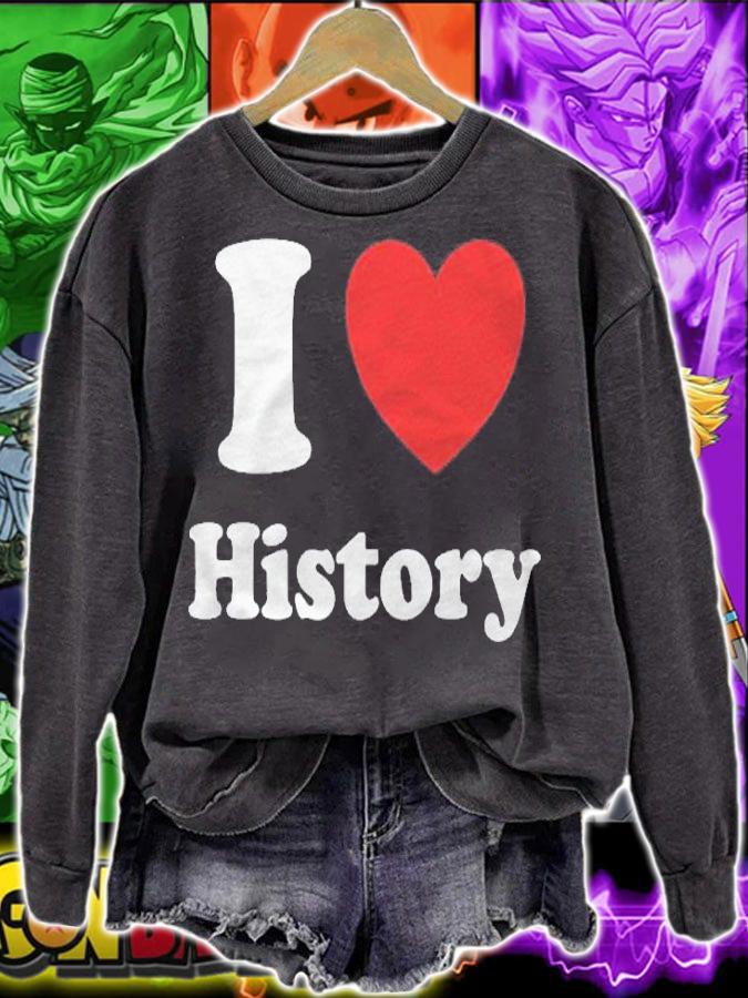 History Teacher Heart I Love History shirt t-shirt