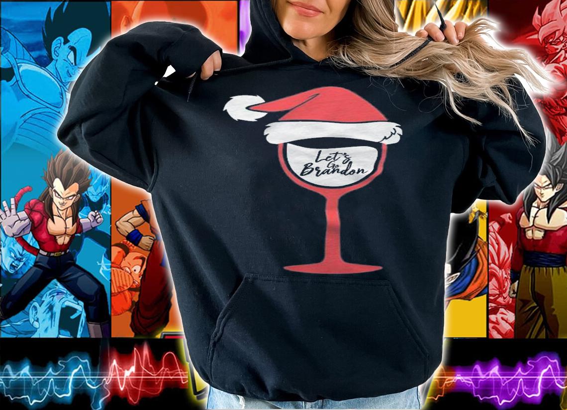 Let's Go Brandon Awesome Christmas Gift Santa T-Shirt t-shirt hoodie