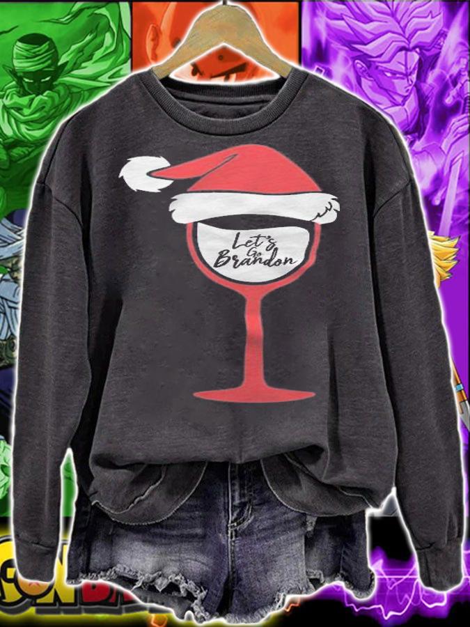 Let's Go Brandon Awesome Christmas Gift Santa T-Shirt t-shirt sweatshirt