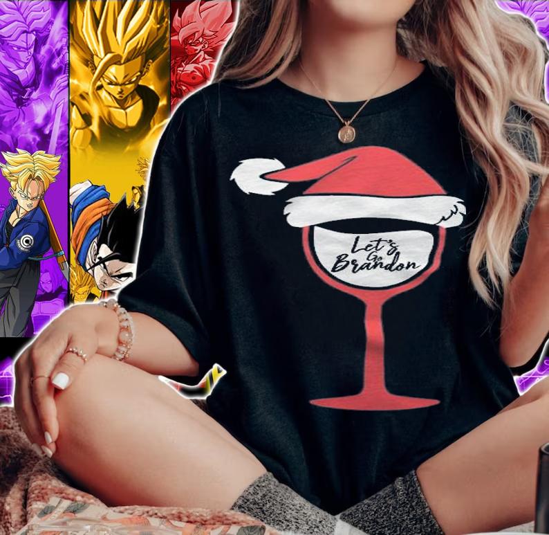 Let's Go Brandon Awesome Christmas Gift Santa T-Shirt t-shirt woman shirt