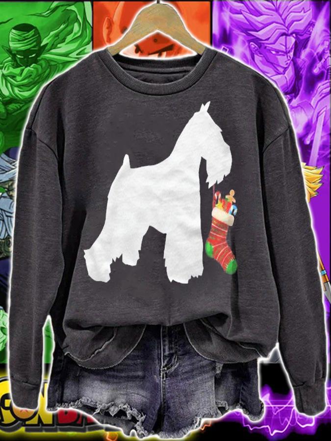 Miniature Schnauzer Christmas Stocking Stuffer Dog Shirt t-shirt