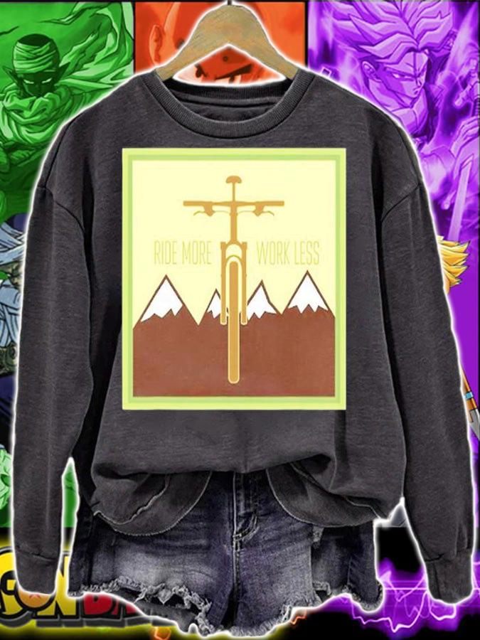 Ride More Work Less A Mtb Motto T-Shirt t-shirt sweatshirt