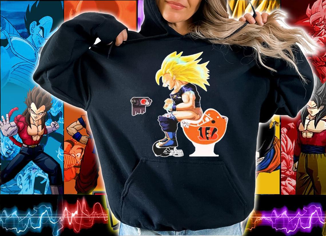 Son Goku Toilet Baltimore Ravens Cincinnati Bengals Cleveland Browns t-shirt hoodie