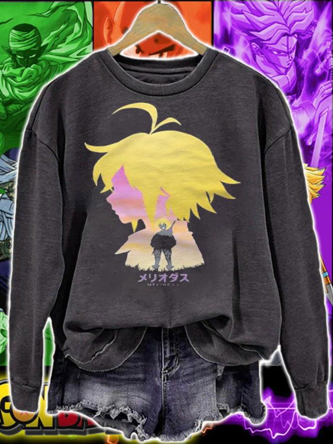 The Seven Deadly Sins Meliodas character's shadow T-shirt t-shirt sweatshirt