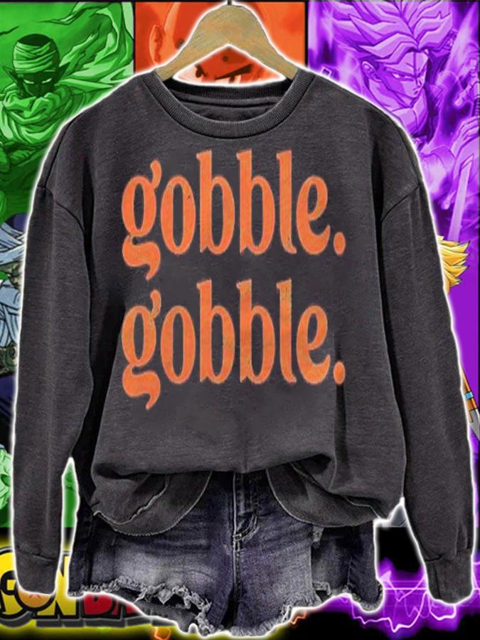Turkey Trot Thanksgiving Day Gift Funny Gobble Gobble Shirt t-shirt
