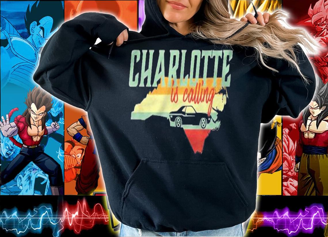 Vintage Retro Charlotte City North Carolina Map T-shirt t-shirt hoodie