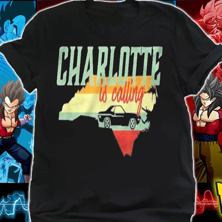 Vintage Retro Charlotte City North Carolina Map T-shirt t-shirt shirt