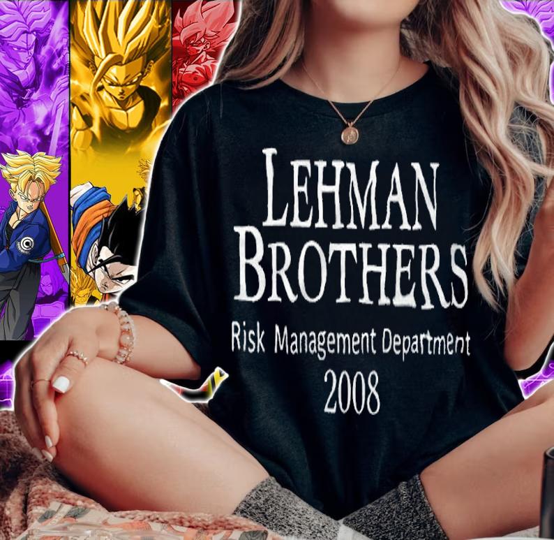 Lehman Brothers Risk Management Department 2008 Shirt woman shirt