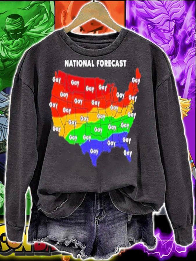 National Forecast Map Gay Shirt sweatshirt