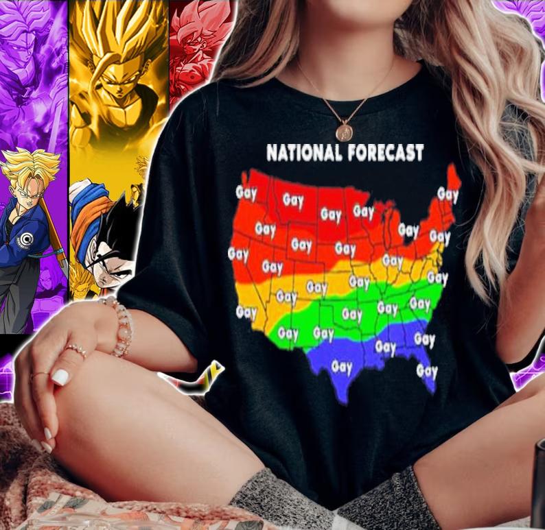 National Forecast Map Gay Shirt woman shirt