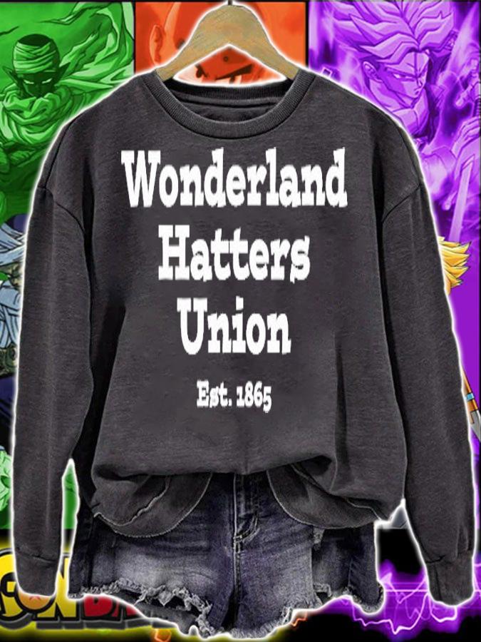 Wonderland Hatters Union Alice In Wonderland Shirt sweatshirt