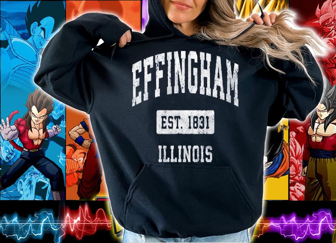 Effingham Illinois Il Vintage Sports Established Design Shirt hoodie