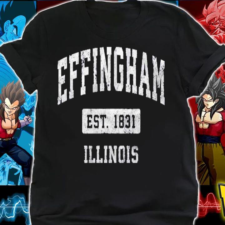 Effingham Illinois Il Vintage Sports Established Design Shirt shirt