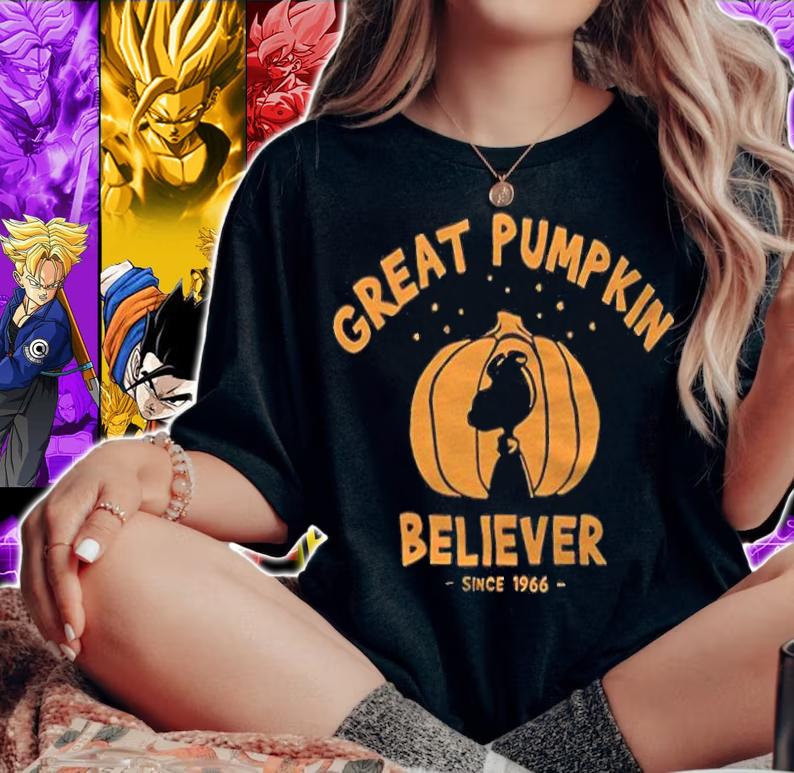Great Pumpkin believer since 1966 Peanuts T-shirt woman shirt