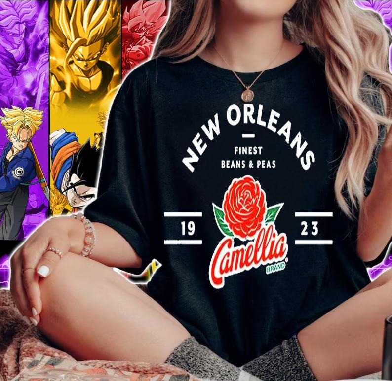Hold The Mayo New Orleans Finest Beans And Peas Camellia T-Shirt woman shirt