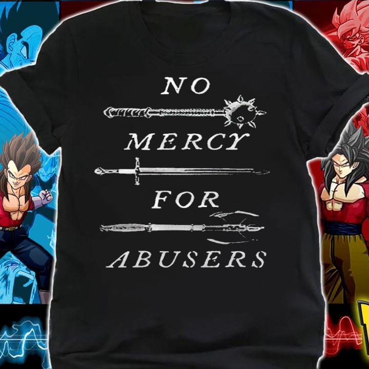 No mercy for abusers T-shirt