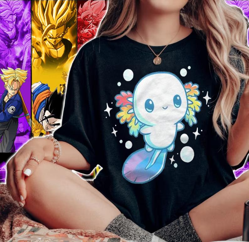 Rainbow Axolotl Shirt woman shirt
