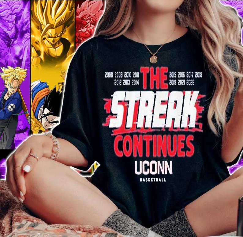 Uconn The Streak Continues T-Shirt woman shirt