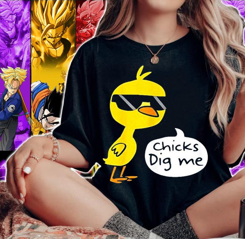 Cute Easter Chicks Dig Me T-Shirt woman shirt
