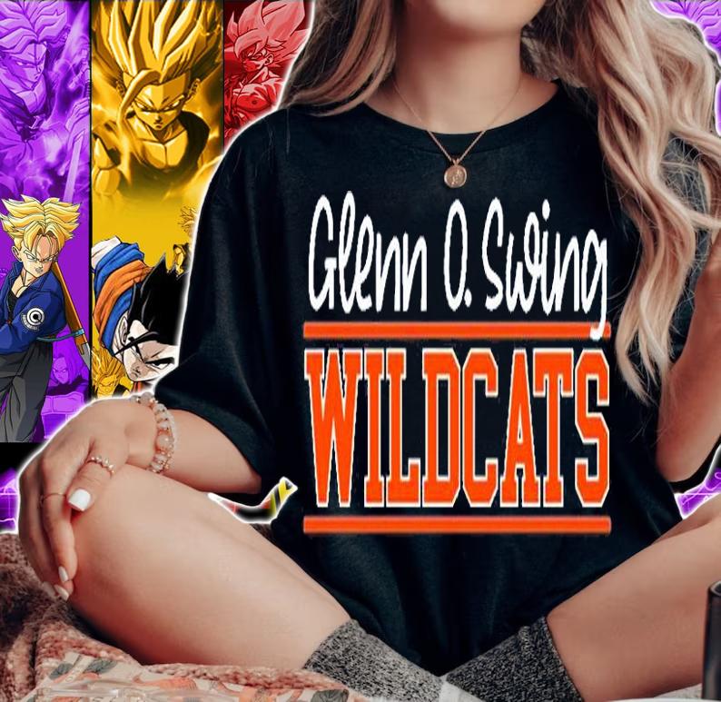 Glenn O Swing Wildcats Block Logo T-Shirt woman shirt