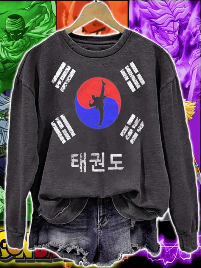 Korean Combat Sport Yin Yang Taekwondo Shirt
