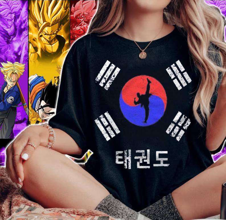 Korean Combat Sport Yin Yang Taekwondo Shirt