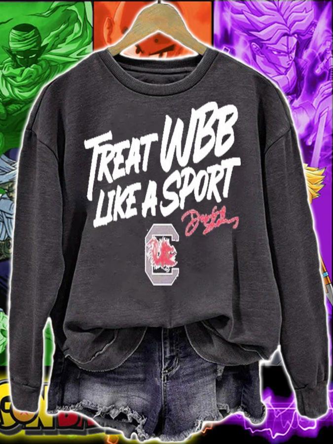 South Carolina Dawn Staley Treat WBB Like A Sport Signatures Shirt sweatshirt