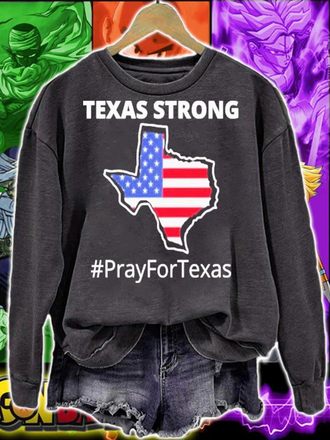 Texas Strong Pray For Texas Us Flag Shirt