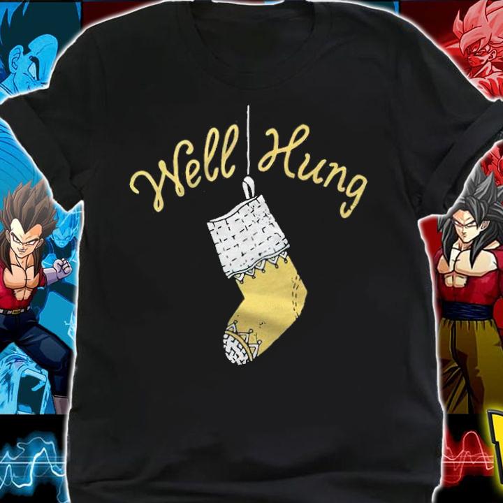 Well Hung Funny Christmas Stocking shirt shirt