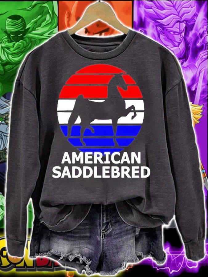 World Champion Saddlebred Training 3 Gaited Horses Equine T-Shirt sweatshirt